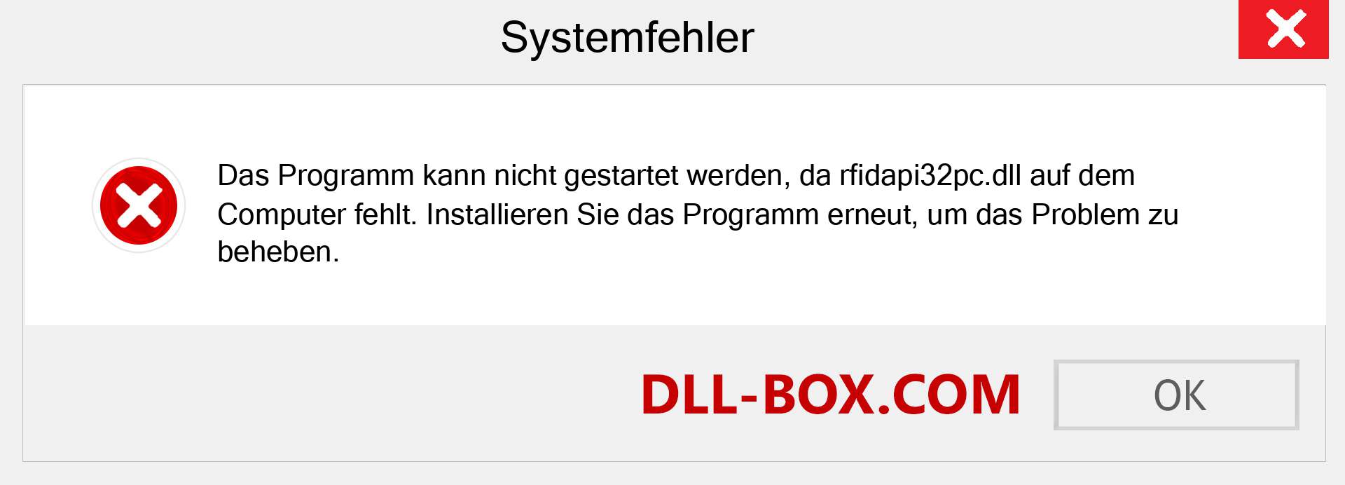 rfidapi32pc.dll-Datei fehlt?. Download für Windows 7, 8, 10 - Fix rfidapi32pc dll Missing Error unter Windows, Fotos, Bildern